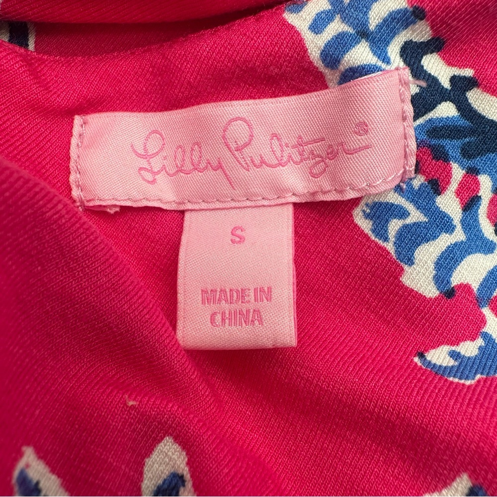 Lily Pulitzer Maxi Sloane Dress Capri pink Samba print - Picture 12 of 12